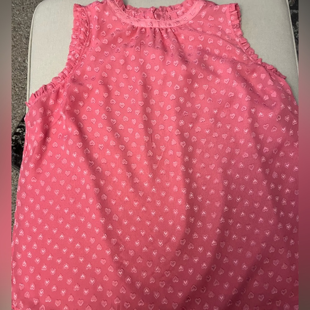 NWOT Torrid Size 1 Pink Heart Top.